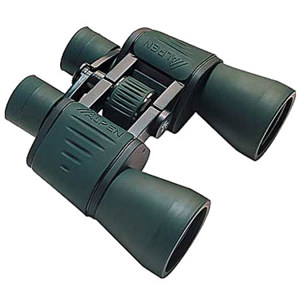  Alpen 7x50mm MagnaView Series Weather Resistant Porro Prism Binocular with 7.0 Degree Angle of View, Green Rubber Armored. 