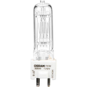  Arri Arri FKW 300 Watt, 120 Volt Quartz Halogen Lamp, 3200 deg.K., Approximate Life: 150 Hours 