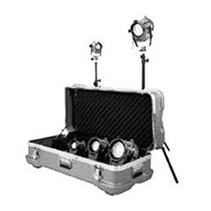  Arri Tungsten Fresnel Lighting Kit with 5 Fresnels, Bulbs and Accessories, 1,900 Watts, 220 Volts. 