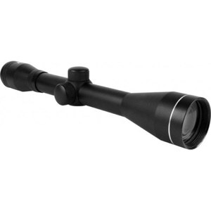  AIM Sports 4x40 Fixed Power Riflescope Matte Black Finish with Mil-Dot Reticle & Rings, 1" Tube Diameter 