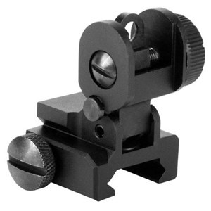  AIM Sports AR-15/M16 A2 Rear Flip-Up Sight with Single Plane Dual Aperture 