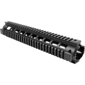  AIM Sports Stanag 4694 Rifle Length Quad Rail with Covers, 11.75" Length 