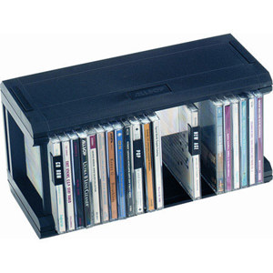 Allsop Plastic CD Organizer for 25 Standard CD's, Black: Picture 1 regular