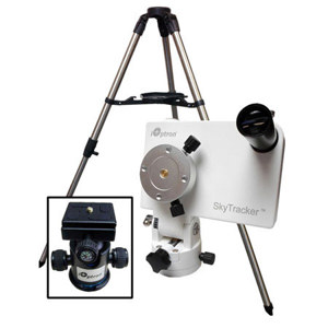  iOptron SkyTracker Camera Mount Kit with Mount, Ball Head, Tripod, Polar Scope, 7.7 lbs Load Capacity, White 