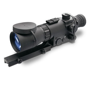  ATN Aries MK350 2.5x41 Night Vision Riflescope, 40 lp/mm Resolution, F:1.4, F90mm Lens System, 4m-infinity Focus Range, Red on Green Reticle 