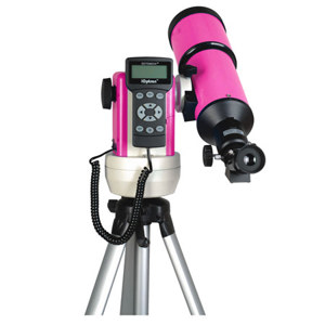  iOptron 9000 Series SmartStar R80 80mm Refractor Telescopes with Alt-Azimuth Mount, Pink 