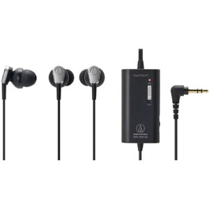 Audio-Technica ATH-ANC23BK QuietPoint Active Noise-Cancelling In-Ear Headphones ATH-ANC23