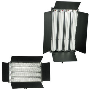  Alzo Digital 1775 Pan-L-Lite Quad Video Dimmable Light with (4) 55-Watt 5600K Fluorescent Video-Lux Bulbs 