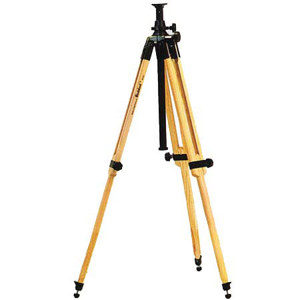  Berlebach 2042 Two-section Wood Tripod Legs with Leveling Ball & Center Column, Height up to 65", Supports 26.5 lbs 