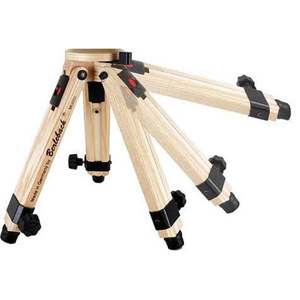  Berlebach 50031 Two-section Wood Table Top Tripod Legs with Leveling Ball & Center Column, Height up to 12.6", Supports 17.6 lbs 