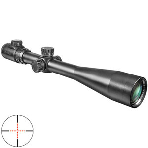  Barska 8 - 32 x 44 IR SWAT Tactical Riflescope, Matte Black Finish with Illuminated Mil-Dot Reticle, 5" Sunshade and Rings, 30mm Tube 