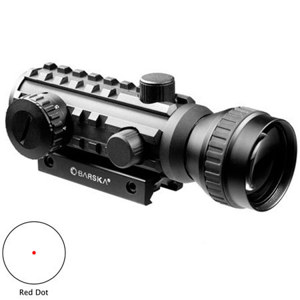  Barska 2x30 Electro Sight Series Riflescope, Matte Black Finish with Illuminated Red Dot Reticle, for AR-15/M16, 5/8" Standard Mounting Base 