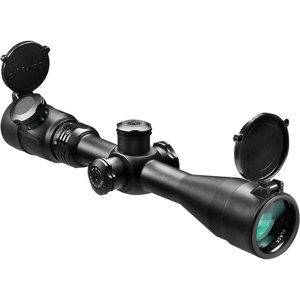  Barska 3 - 12 x 40mm IR Point Black Series Riflescope, Matte Black Finish with Green, Red & Blue Illuminated 3G Reticle & .223 Multi-Grain B.D.C 