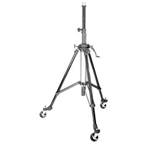  Majestic 7506 Professional Quicklift Tripod with 3/8" Screw Head Mount - 2 Section Column, 1 Section Legs, with Casters. 
