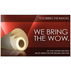  Breathing Color Solvent/UV/Latex Inkjet Canvas, 900S Satin, 22 mil., 395gsm., 30"x10', Trial Roll 