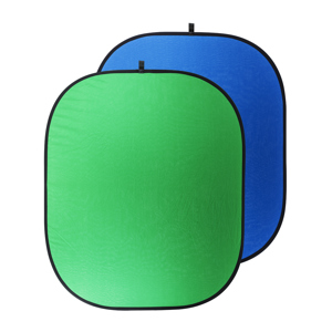  Belle Drape Collapsible Background - 60x72" (Blue/Green Chroma) 