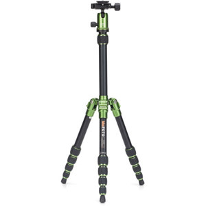  MeFOTO A0350QG Backpacker Travel Tripod Kit - Green, Supports 8.8 lbs., Max. Height 51.2" 