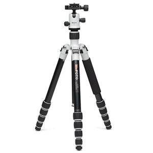  MeFOTO Road Trip Aluminum Travel Tripod with Ballhead, 17.6 lbs Load Capacity, 5.13' (1.56m) Max Height, White 