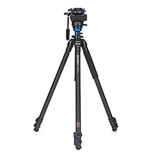 Benro A2573FS4 Video Head and AL Flip Lock Legs, 8.8lbs Max Load Capacity 
