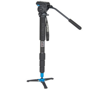  Benro A48TB Video Monopod with AL Twist Lock, 3-Leg Folding Base, 8.8lbs Load Capacity 