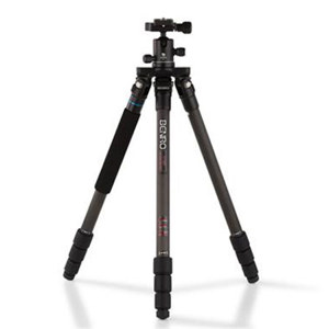  Benro C1182TB0 Flat Traveller II Carbon Fiber Tripod Kit, 17.63lbs Load Capacity, 4 Leg Sections, 50.19" Maximum Height 