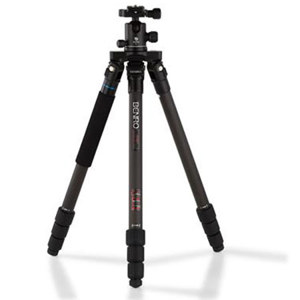  Benro C2182TB1 Flat Traveller II Carbon Fiber Tripod Kit, 4 Leg Section, 12kg /26.45 lbs Load Capacity 