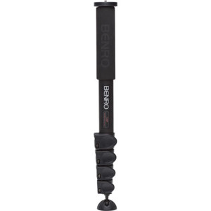  Benro C49F Classic Monopod with Carbon Fiber Flip Lock Leg, 5 Sections, 55.0 Lbs Maximum Load 