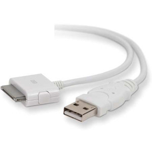 Belkin USB Sync/Charge Cable for iPod, White: Picture 1 regular