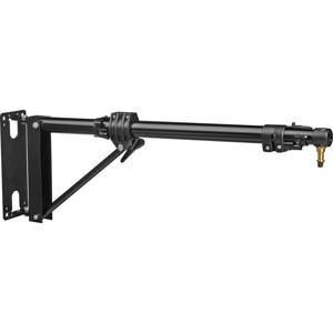  Manfrotto Short Wall Boom with Variable Length from 30-3/4" to 48", Black 