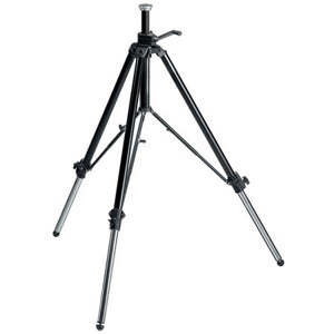  Manfrotto Geared Video / Movie Professional Aluminum Tripod with Mid Level Spreader, Supports 39 lbs., Maximum Height 68", Black 