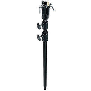  Manfrotto 3-Section Aluminum High Stand Extension 53-123.5", Black 