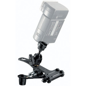  Manfrotto 175F1 Spring Grip Justin Clamp with Attached Flash Shoe. 