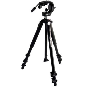 Manfrotto 190XB 3 Section Black Aluminum Tripod Legs 190XB,128RC