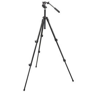 Manfrotto 190XDB 3 Section Black Aluminum Tripod 190XDB,700RC2