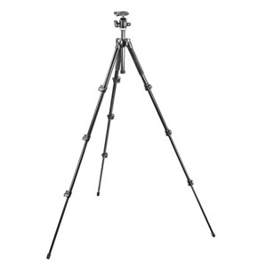  Manfrotto 293 Aluminum 4 Section Tripod with Quick Release Ball Head, Max Height 58", Supports 8 lbs. 
