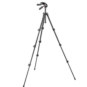  Manfrotto 293 4-Section Carbon Fiber Tripod with MH293D3-Q2 3-Way Pan Head 