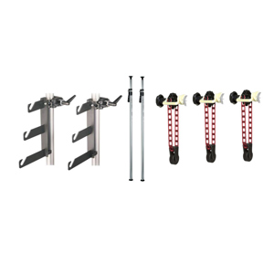  Manfrotto Complete Deluxe AutoPole/Expan Background Set with Deluxe Chrome AutoPoles, Background Holder Hook Set and 3 Expan Sets. 