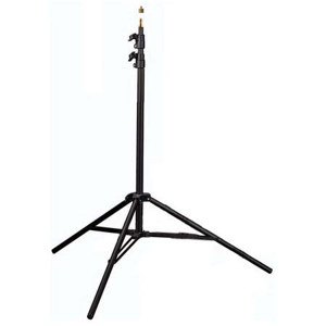  Manfrotto 6' Basic Lightstand with 5/8" Mounting Stud with 1/4"-20 Thread, Black (#3330) 