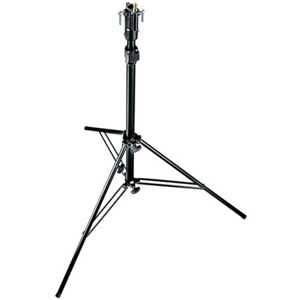  Manfrotto 10.5' Self Locking, Air Damped Lightstand, 2 Section, Black Anodized. (#3343B) 