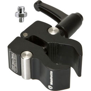  Manfrotto 386BC NANO Clamp, 13-35mm, with 3/8" & 1/4" Adapter 