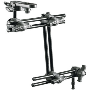  Manfrotto 396B3 Double Articulated Arm, 3 Sections - with Camera Bracket 