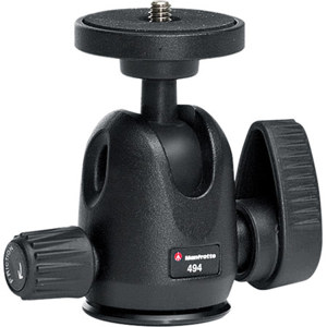  Manfrotto 494 Mini Ball Head 494 with Standard Platform, Maximum Load: 8.8 lbs/ 4 kg 