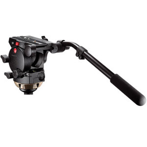  Manfrotto 526 Pro Video Fluid Head with Quick Release - Supports 35.2 lbs 