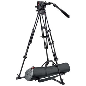  Manfrotto Video Kit with 526 Pro Fluid Video Head, 545GB Pro Video Tripod and MBAG100P Tripod Bag, Maximum Height 68", Supports 35 lbs 