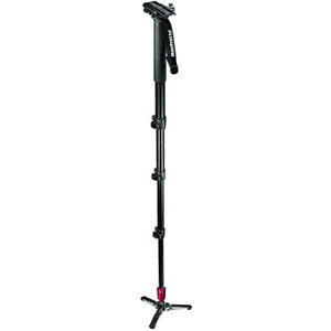  Manfrotto 562B-1 Video Monopod with Sliding Camera Plate Adapter, Black Anodized 