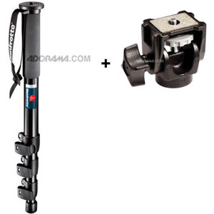 Manfrotto 680B Compact Monopod, Black with 234 Head: Picture 1 regular