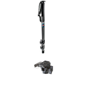  Manfrotto 681B Professional Black Monopod with 234RC Quick Release Swivel Tilt Head. 