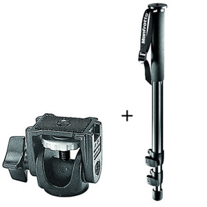  Manfrotto 681B Professional Black Monopod with 234 Swivel Tilt Head. 