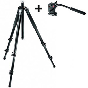  Manfrotto 700RC2 Mini Video Head and 055CXV3 CF Tripod View-3 Section 