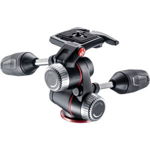  Manfrotto MHXPRO-3W X Pro 3-Way Head with Retractable Levers/Friction Controls, 17.64lbs Load Capacity 